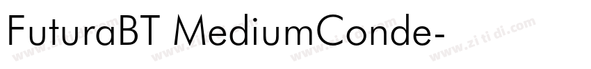 FuturaBT MediumConde字体转换